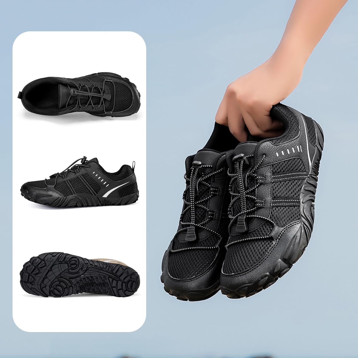 Schwimmschuhe Damen Herren Badeschuhe Aquaschuhe Surfschuhe Wasserschuhe Strandschuhe Barfuß Schnell Trocknend