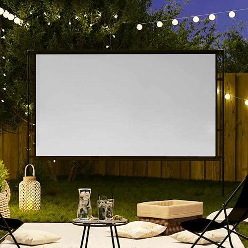 Miniatura 2 de CHARMMA Pantalla de proyección con soportes 120 pulgadas 169, pantallas de proyección, blanco, 12.1 lbs