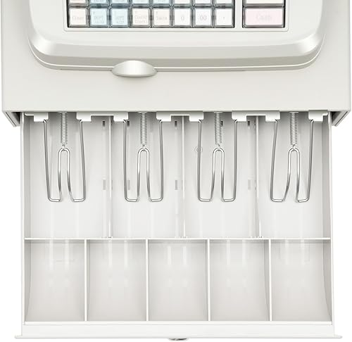 Miniatura 7 de Caja registradora electrónica de 48 teclas, 8 pantallas LED digitales, sistema de punto de venta al por menor y cajón de efectivo, caja registradora