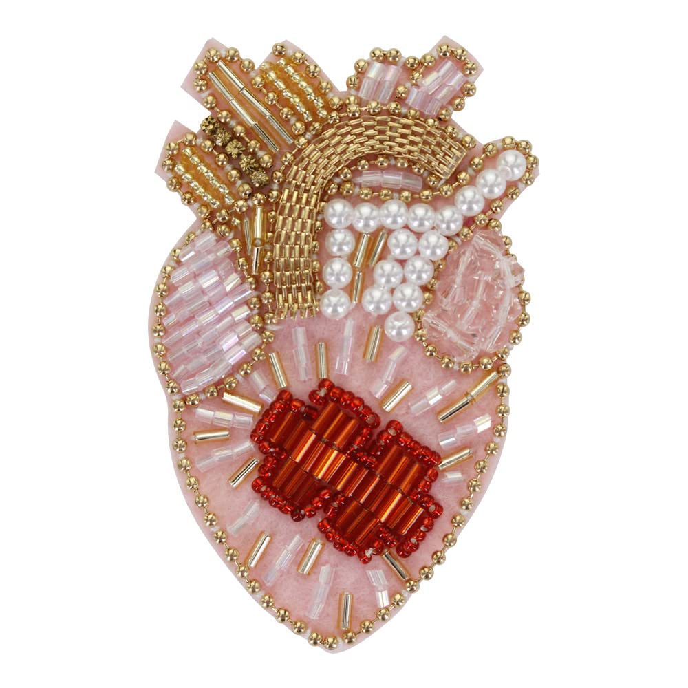 Rhinestone Crown Radiance Love Heart Patch for Clothing Sewing on Applique Clothes Shoes Bags Cap Decoration Patch DIY Apparel 2PC (NO.5)