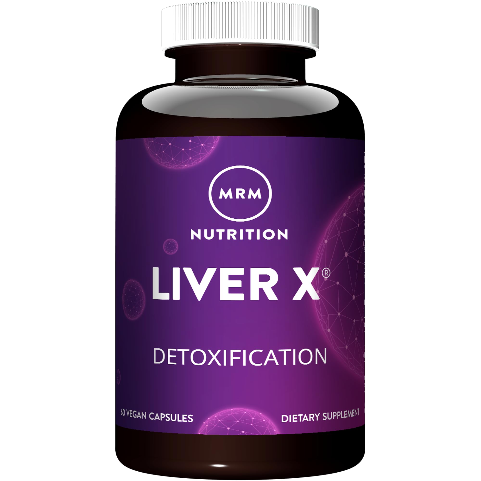 MRM Nutrition Liver X | Liver Cleanse & Support with Milk Thistle, N-Acetyl Cysteine (NAC) & Herbal Complex | Daily Detox & Wellness Supplement | Vegan + Gluten-Free | 60 Veggie Capsules