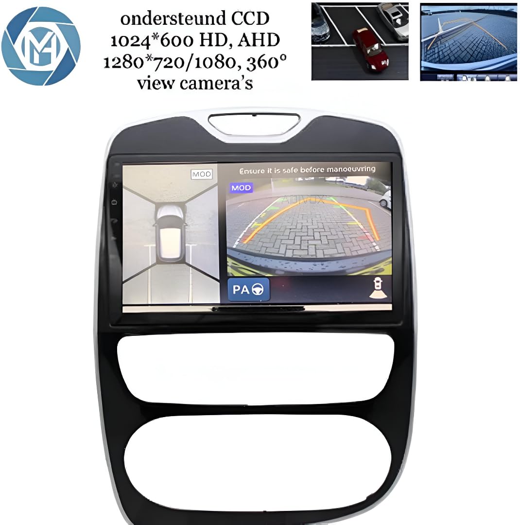 Autoradio Android 14 - Renault Clio 2013-2020 HD Apple CarPlay et Android Auto - Écran Tactile 10,1 Pouces CarPlay, système multimédia | Wi-FI, RDS, DSP (T2 (2/32) Quad Core Dab+)