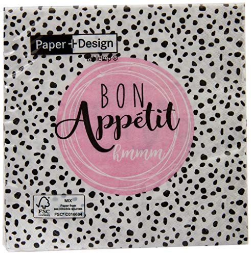 Paper Design PP-200631, Bon Appetit Guardanapos De Papel, Colorido, 20 peças