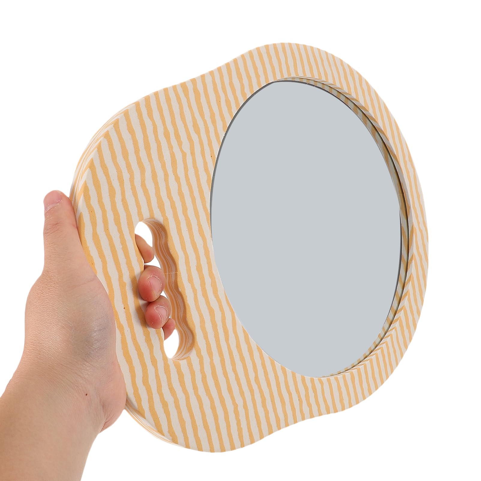 FRCOLOR Specchio Portatile da Parrucchiere in Vetro e Schiuma per Salone