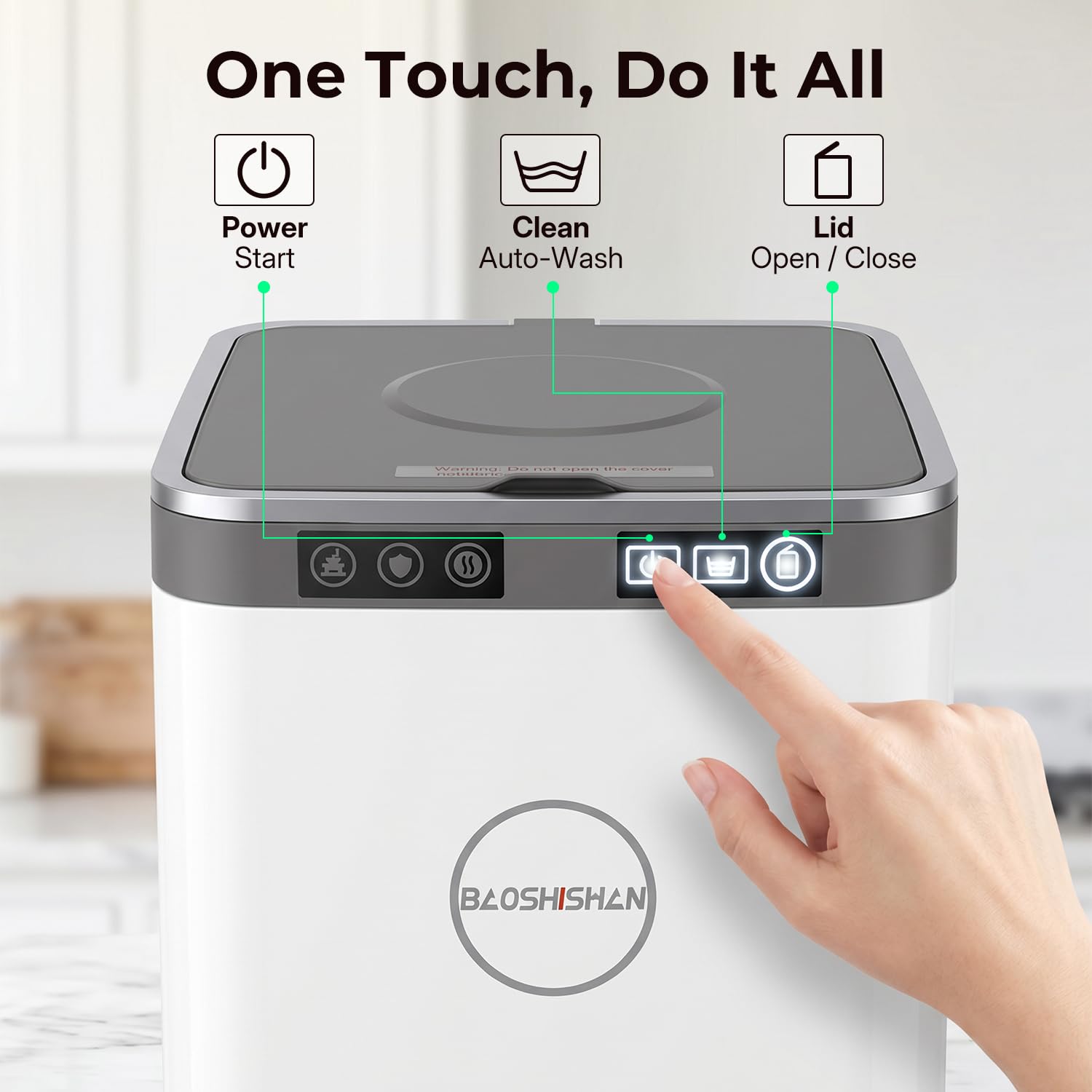 BAOSHISHAN Recycleur électrique de cuisine 4L