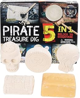 ibasenice Childrens Toys Tool Toys 1 Box Kids Educational Digging Kit Pirate Treasure Dig Kit Sea Creature Archaeology Digging Toy Early Educational Toy for Children Toys Tool Childrens Toys