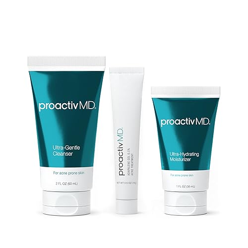 Proactiv MD Rutina de 3 pasos, Limpiador facial ultra suave, Tratamiento de gel de Adapaleno al 0.1%, Hidratante ultra humectante, Kit de