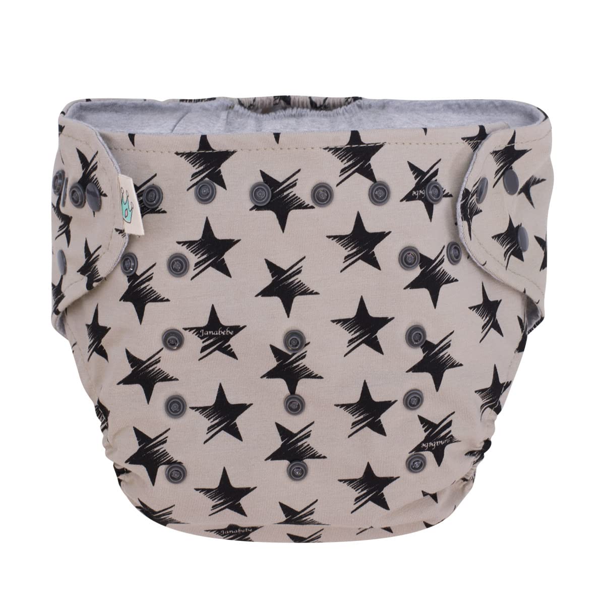 JYOKO Kids Pack de pañal de Tela impermeabilizado Ecológico Reutilizable + Compresas absorbentes y Bolsita Impermeable (Dark Sky)