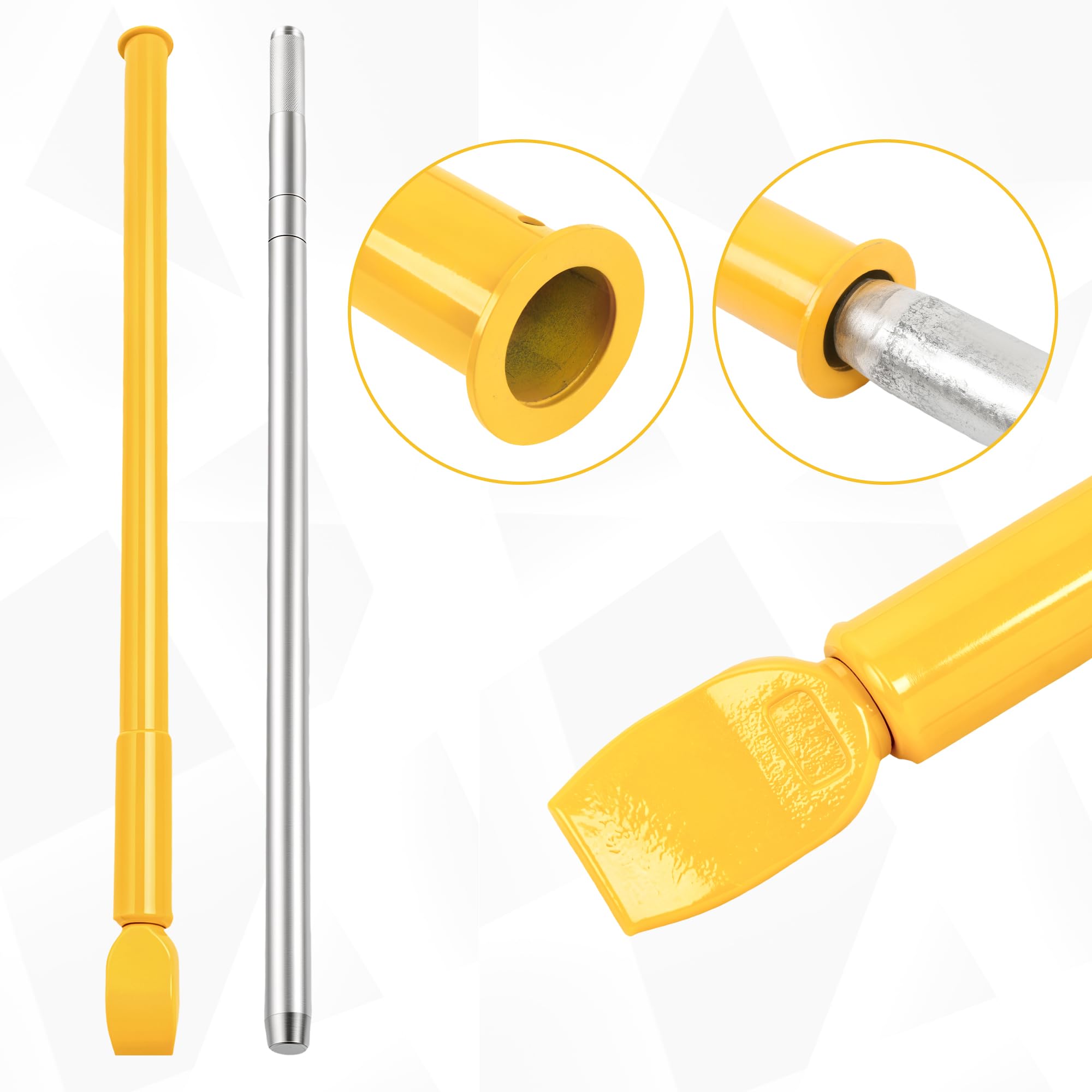 Kit de martillo deslizante para romper cuentas de neumáticos, herramienta portátil de 46.3 pulgadas para cambiar neumáticos con martillo de pato y juego de palanca de neumáticos para coche, camión