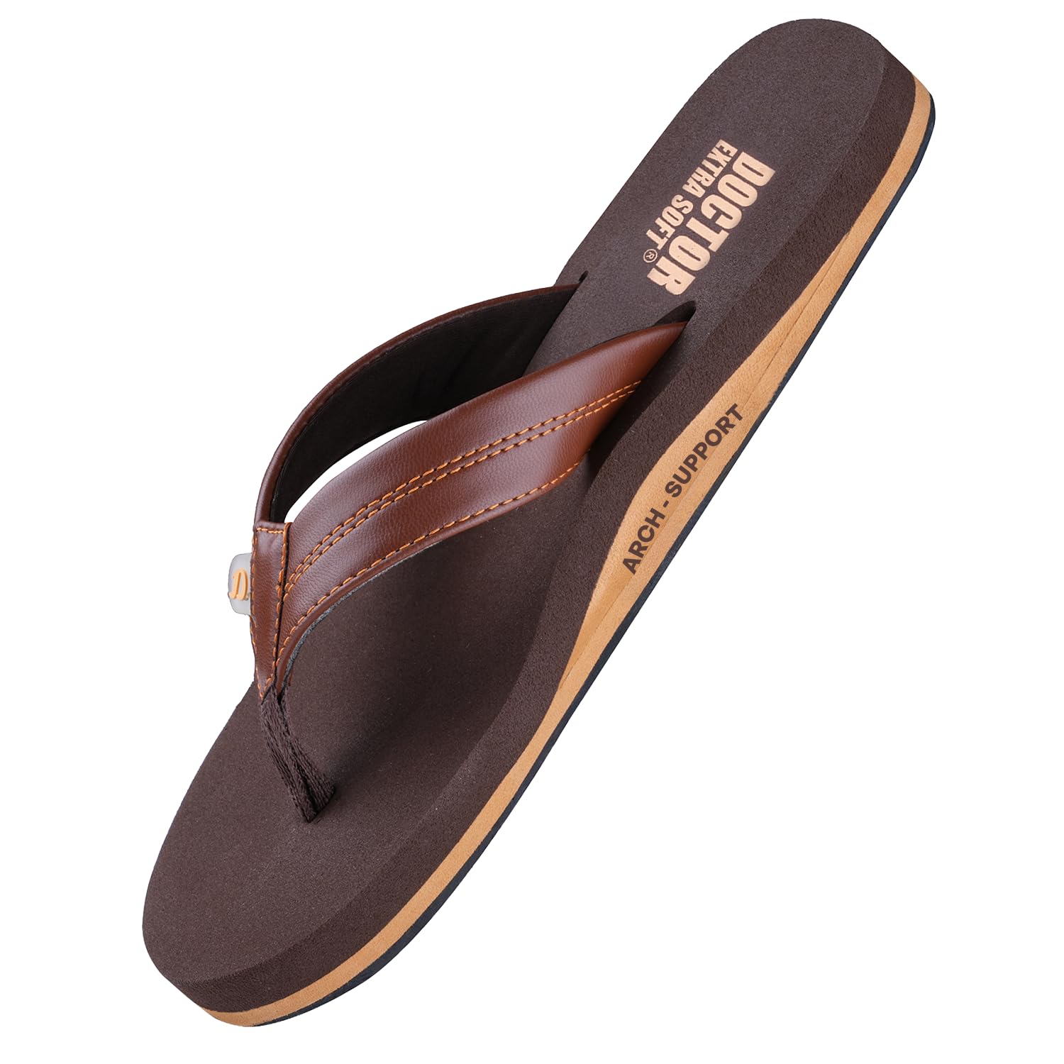 Thong Arch Support Ortho Slippers for Mens| Orthopedic Diabetic & Stylish| Lightweight Comfortable & Casual| Cushion Anti-Skid Bedroom Daily Use House Flip-Flops Gents Boys D-38-image-13