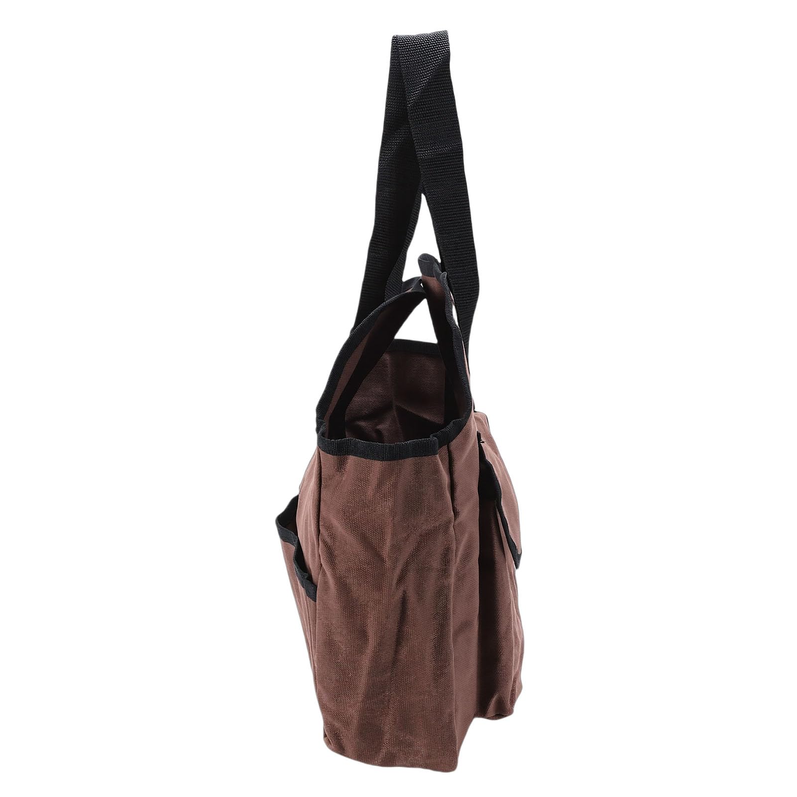 Bolsa para herramientas de jardín Bolsa de lona encerada para herramientas con 6 bolsillos interiores y 3 exteriores multiusos para jardinería doméstica Bolsa de lona