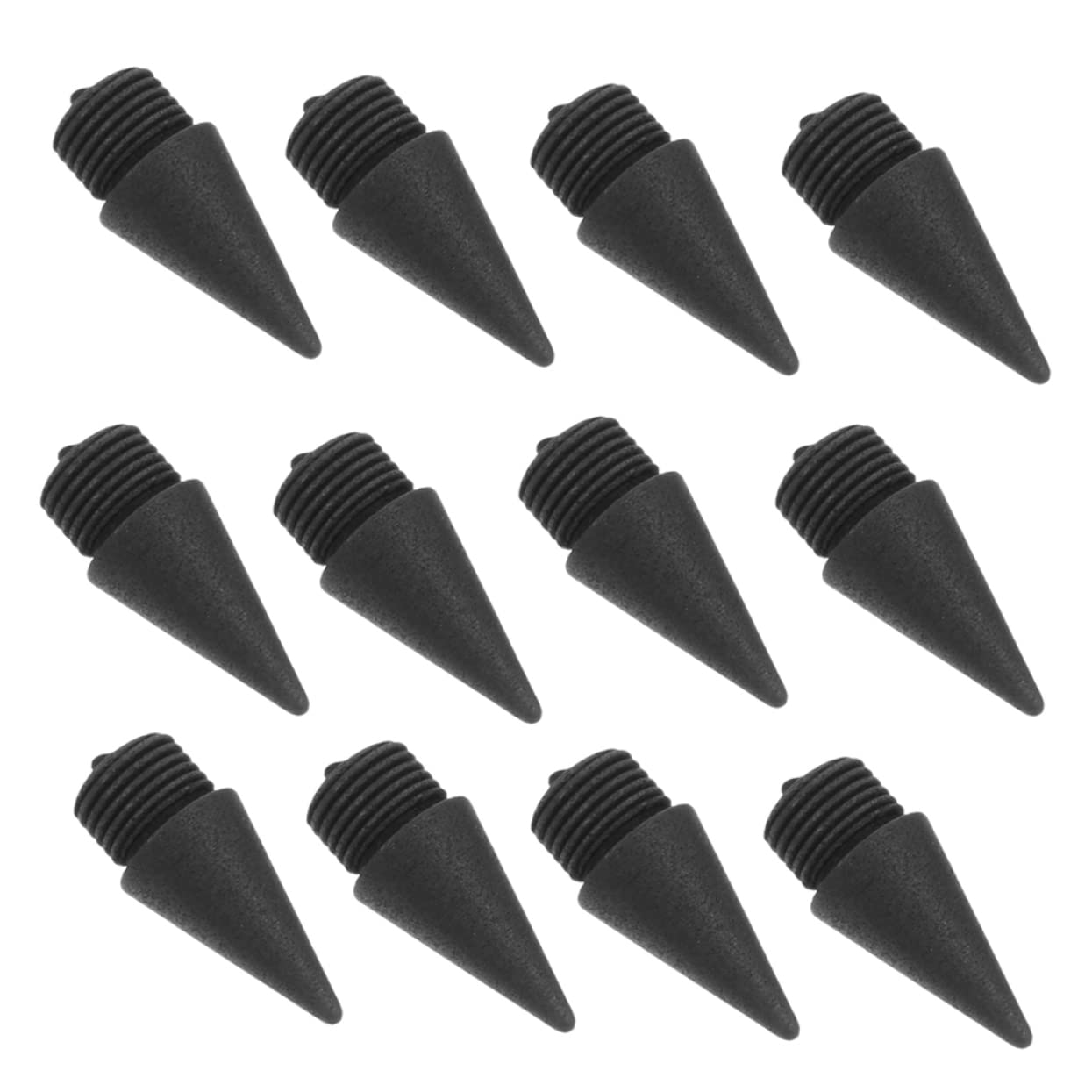 DOITOOL 3 Sätze Schulbleistifte Bleistiftspitzen Für Immer Ewiger Bleistift Nibs Tintenlose Bleistiftspitzen Ewige Bleifreier Bleistift Legierung Schwarz 50 Stück * 3