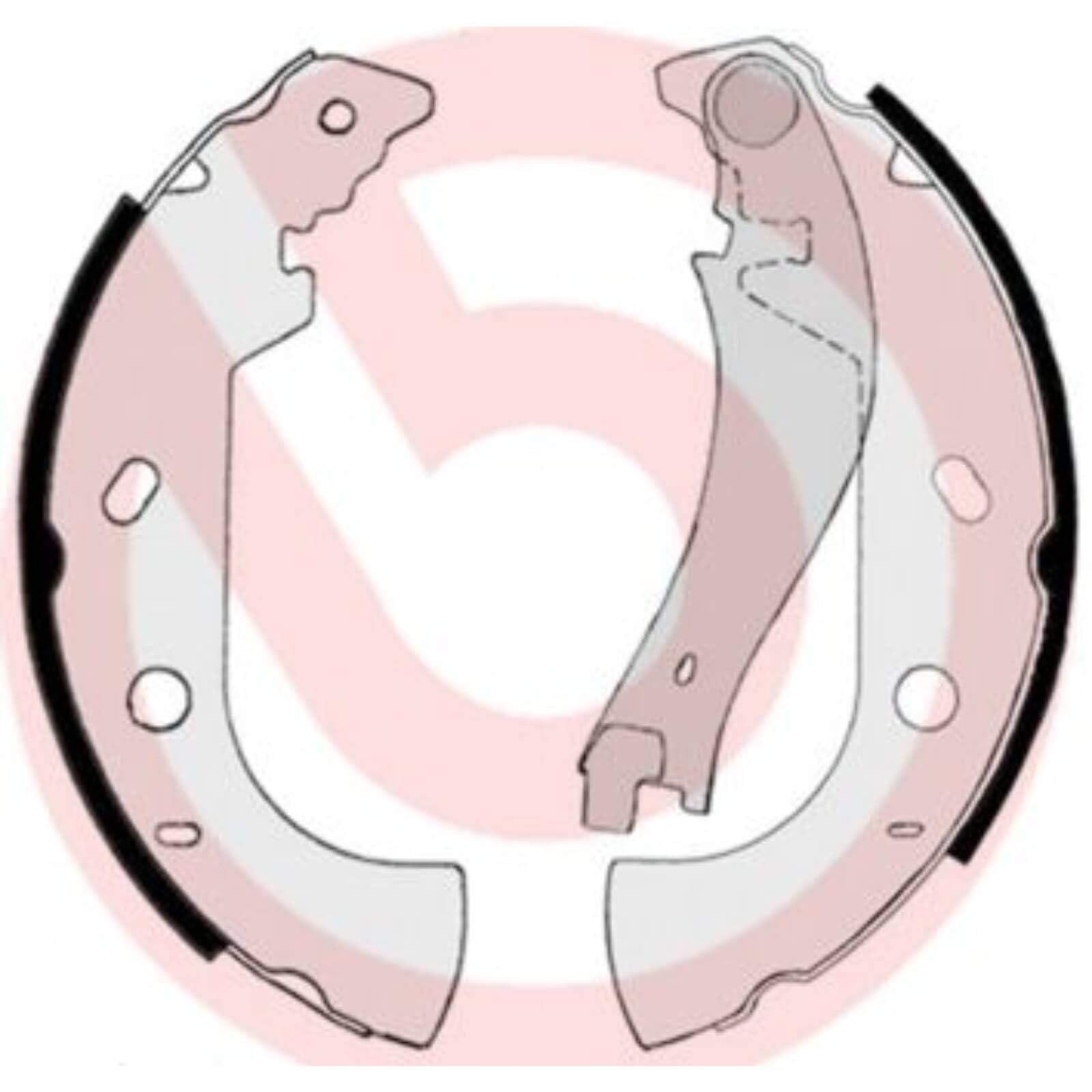 Brembo K 23 045 zestaw szczęk hamulcowych