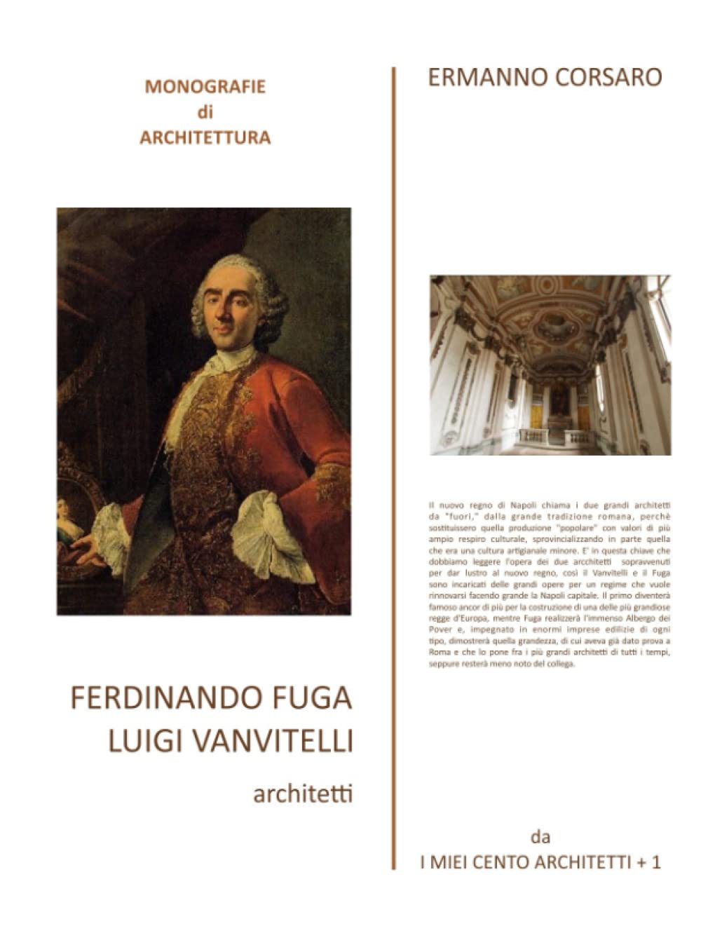 Idée cadeau culture de prestige avec le livre Ferdinando Fuga e Luigi Vanvitelli architetti
