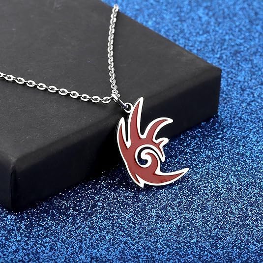 Red Hedgehog Necklace Game Pendant Cosplay Necklaces Stainless Steel Chain Trendy Statement Inspired Jewelry - Image 2