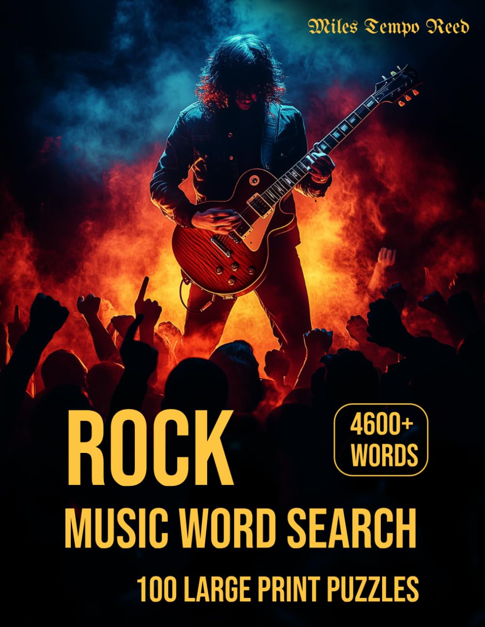 Rock Music Word Search: 4600+ Words - 100 Large Print Puzzles Across Classic, Hard Rock, Metal, Punk & More | Word Find Gift for Adults, Teens & Seniors