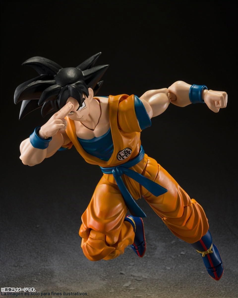 BANDAI SPIRITS(バンダイ スピリッツ) S.H. Figuarts Dragon Ball Super Son Goku Super Hero Figura de acción prepintada