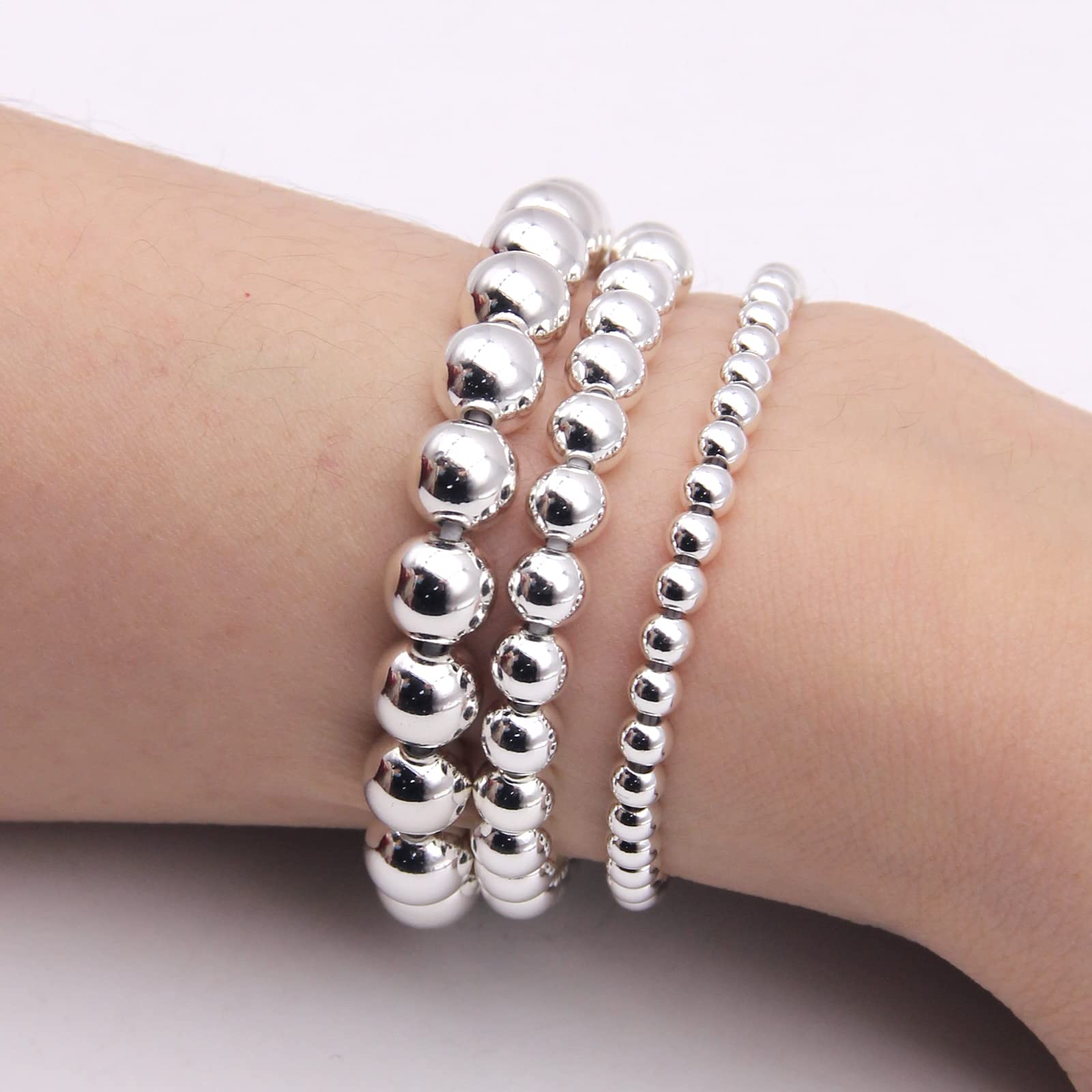 ANCLLO 20 M Di Perline Delicate Perle Decorative Per Forniture Per Feste Di Matrimonio (d'argento - Foto 3