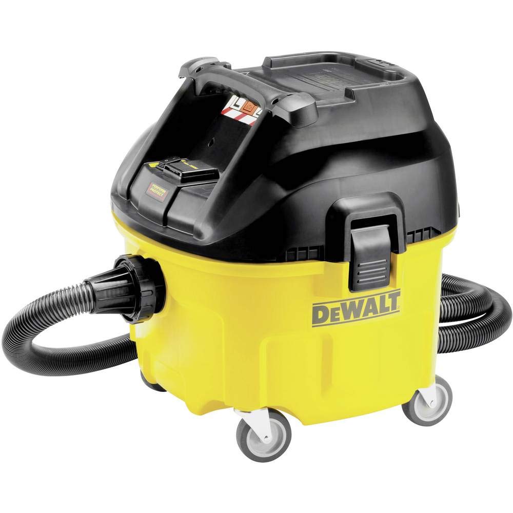 DEWALT DWV901L-QS - Aspirador 30 litros Clase L - 1.400W Caudal Aire 4.080 l/min - Pot. Máx. Acoplada 2.200W + Filtro automático
