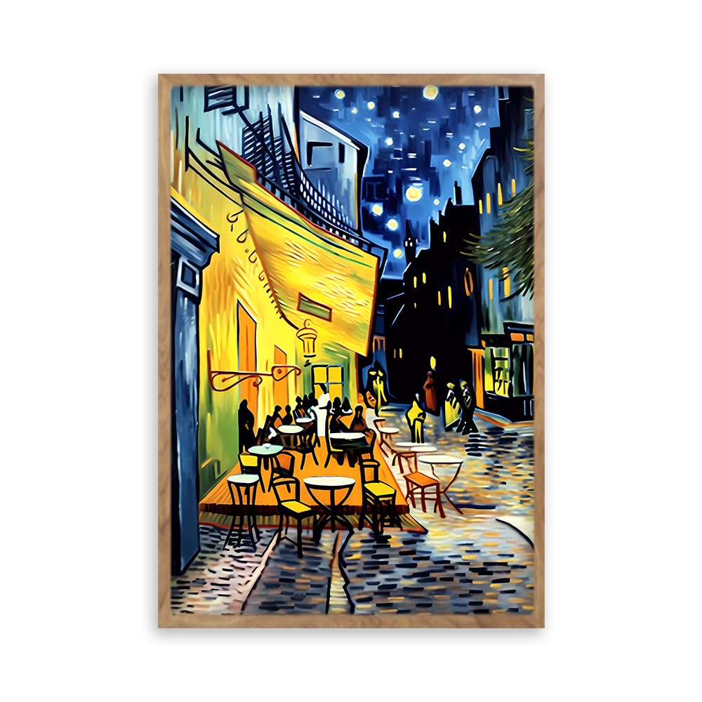 Amazon.co.jp: 阪画屋 ゴッホ 「夜のカフェテラス」風 アート