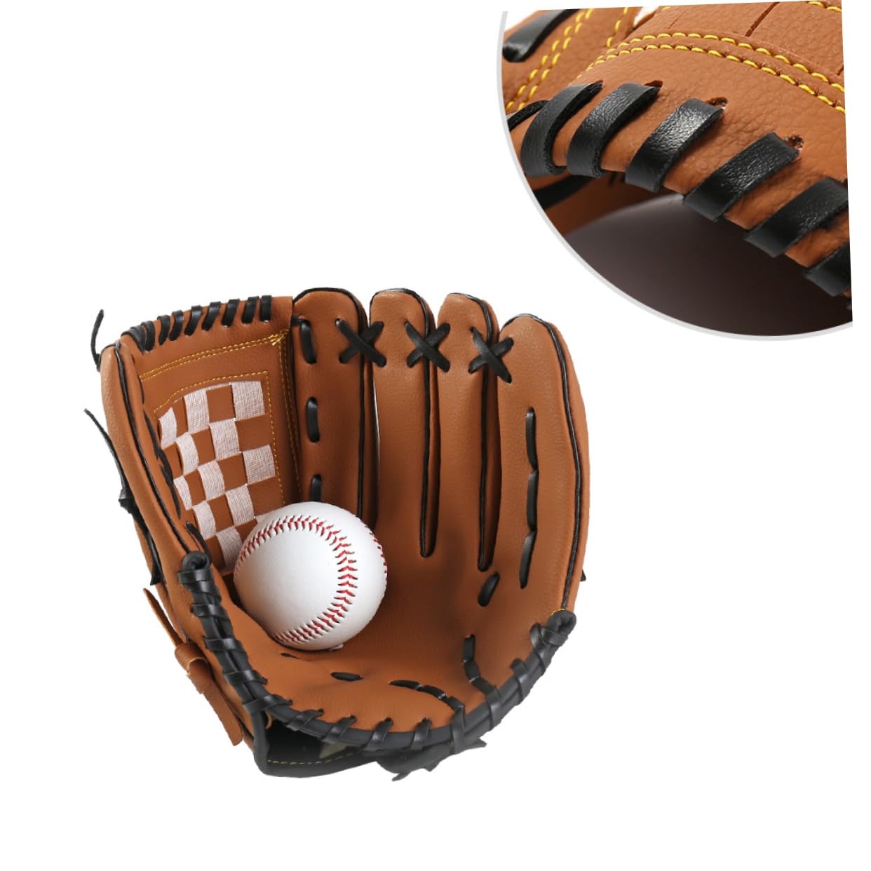 GAROZATION Thickened Baseball Gloves Softball Gloves for Infield Pitchers Comfortable Wrist Support for Boys and Girls Adults