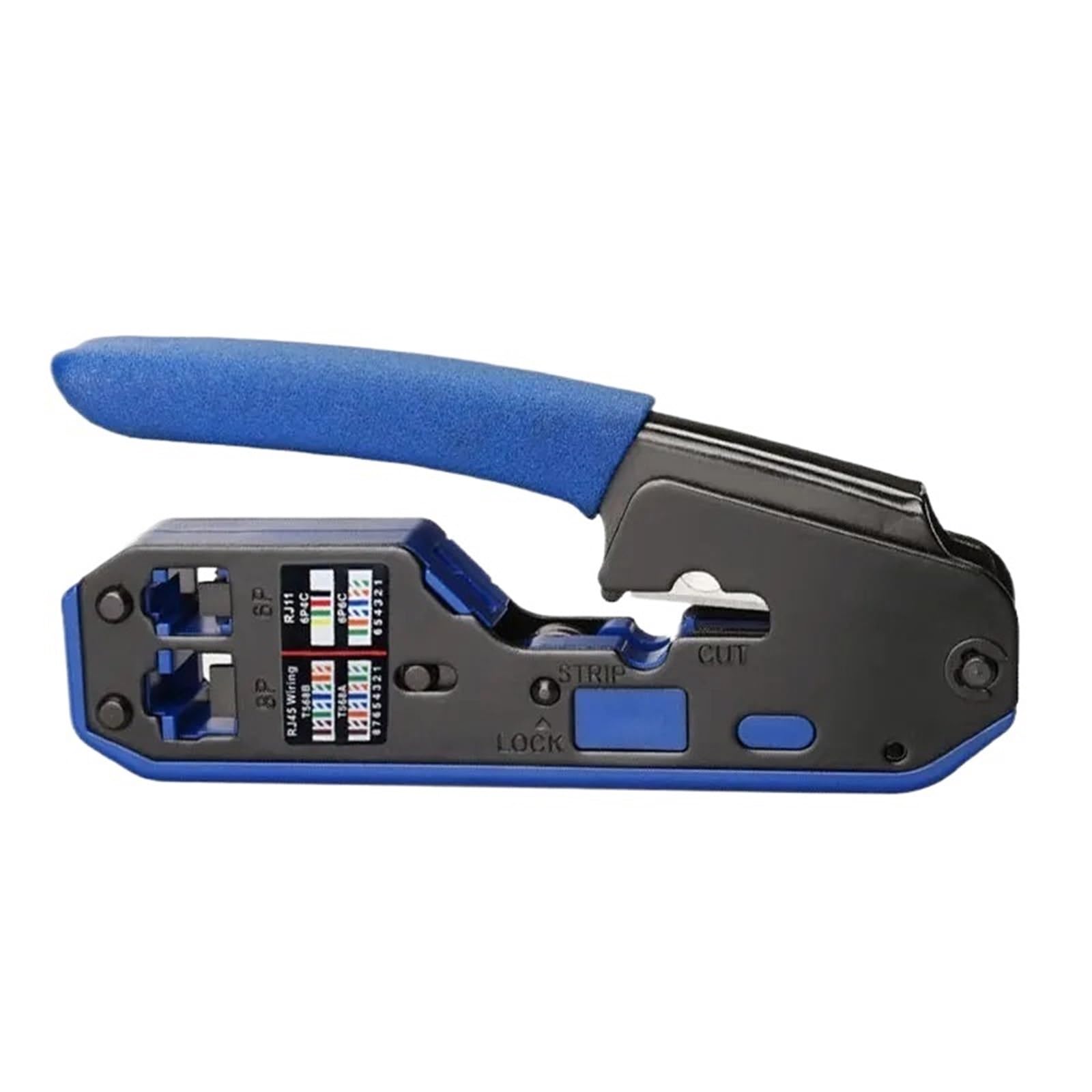 Kit d'outils de sertissage RJ45 for Cat6a Cat6 Cat5, Outil de sertissage Ethernet RJ45/RJ11 8P 6P et Outils de Combinaison Multiples