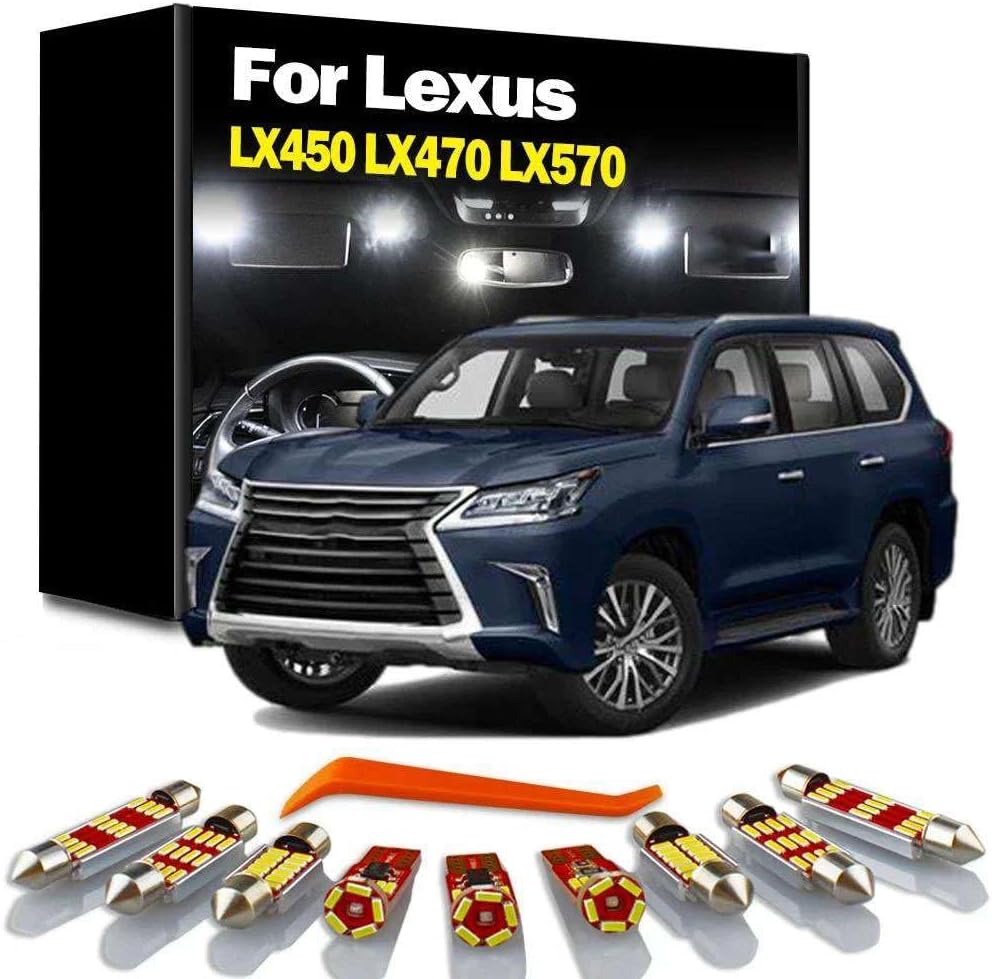 LED Interior Trunk Map Dome Light Kit, For Lexus LX 450 470 570 LX450 LX470 LX570 1996-2020 Car Courtesy Plate Bulb