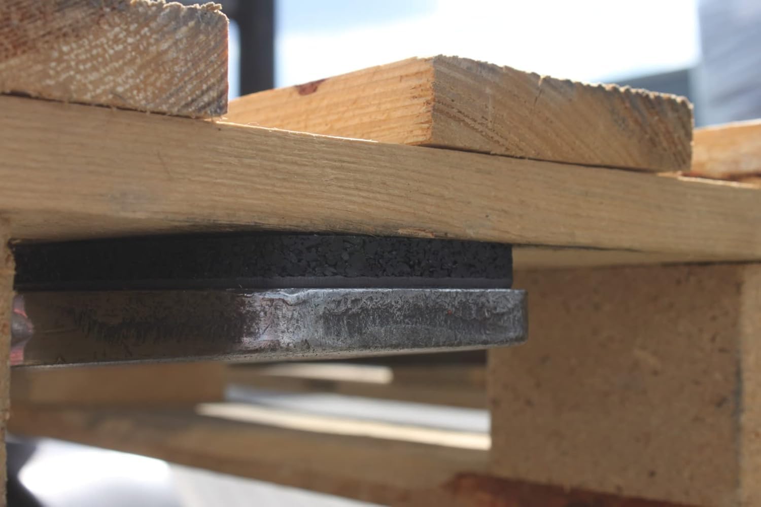 Magnetische Antirutschmatte für Staplerzinken (1.150 x 145 x 10 mm) | Auflage für Gabelzinken | rückstandslose Entfernung | Schutz für empfindliche Ware | langlebig