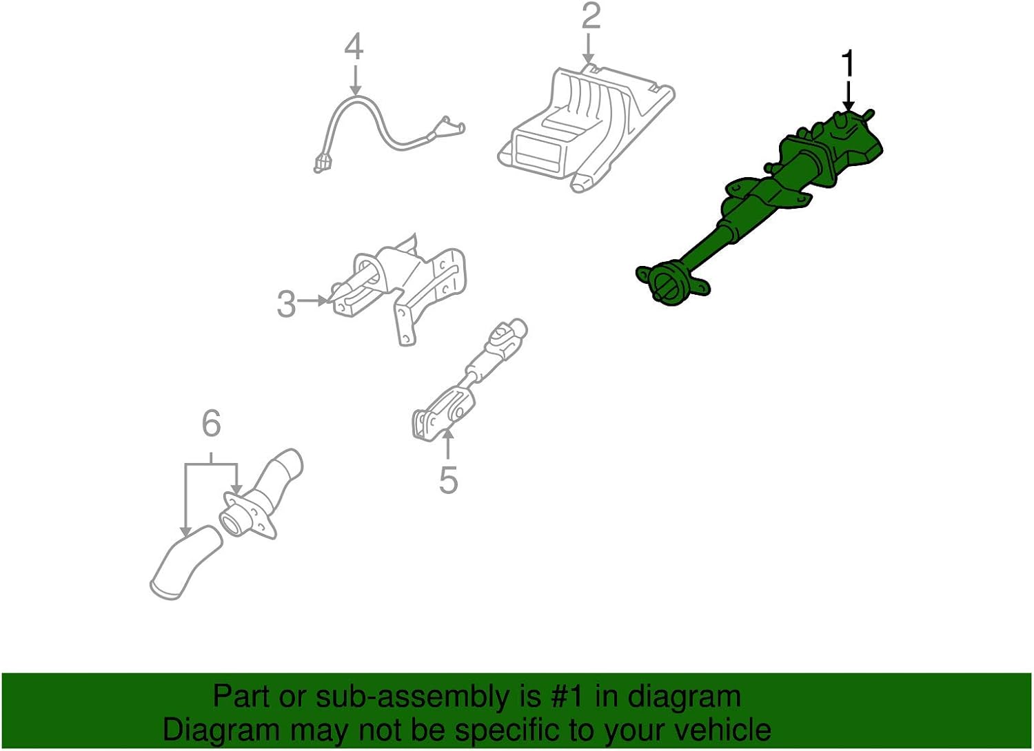 General Motors Genuine General Motors Steering Column Assembly - 19177346