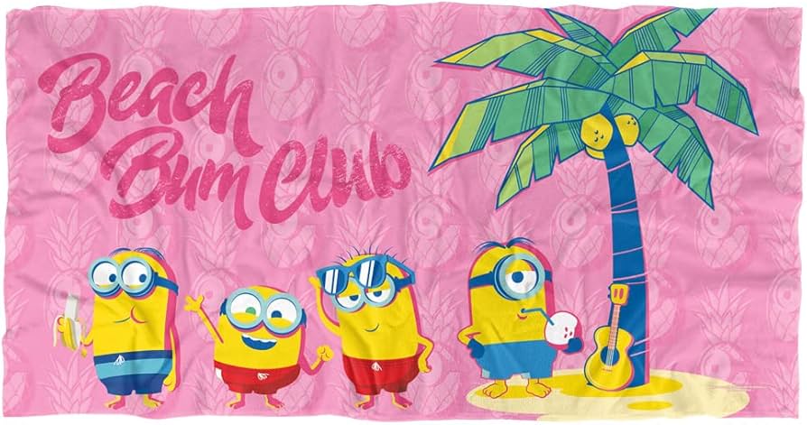 Amazon.co.jp: LOGOVISION ミニオンズ ビーチタオル 30インチx60インチ