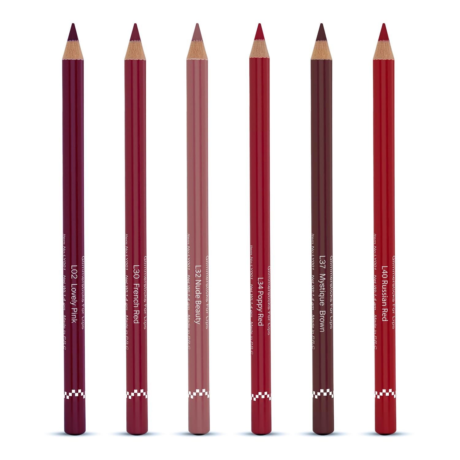 Glam21 Creamy Lip Liners |Set of 6|Long-Lasting Formula|Waterproof & Smudge-Proof|Gliding Application| Comfortable Wear| Long Lasting Lip Pencil | Multicolor (1.8 gm X 6) COMBO-07|Combo Pack Of 6-image-12