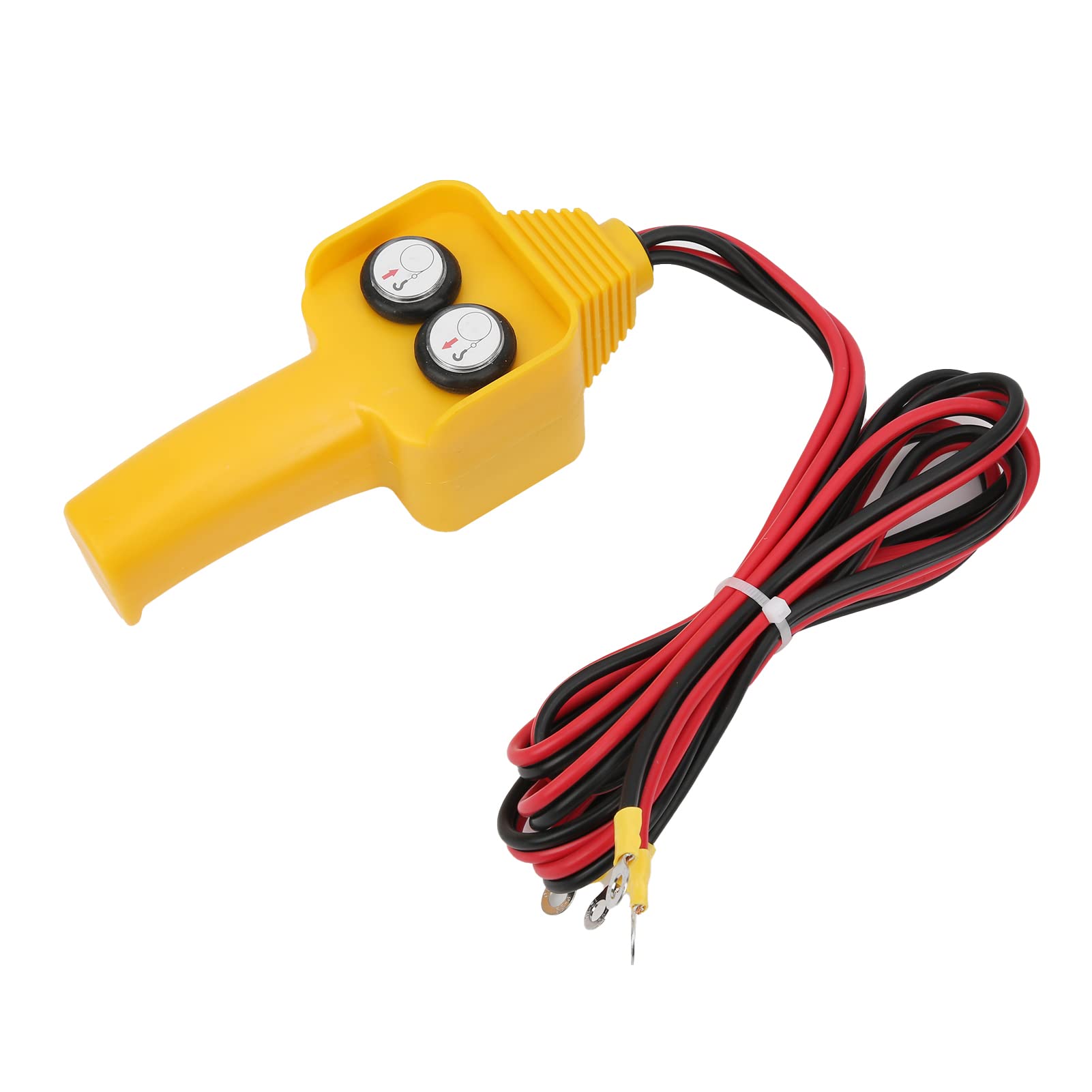 Fydun Controller cablato per verricello Assemblaggio pulsantiera Stile Pulsante 12V per Capstan 1500lbS 5000lbs, Giallo