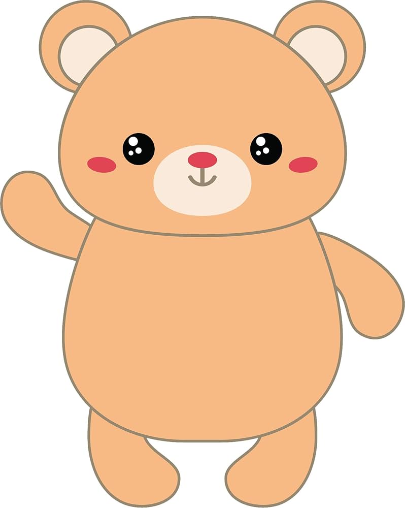 ʕ•ᴥ•ʔ Amazon.com: Cute Sweet Happy Bear Cartoon Emoji Vinyl
