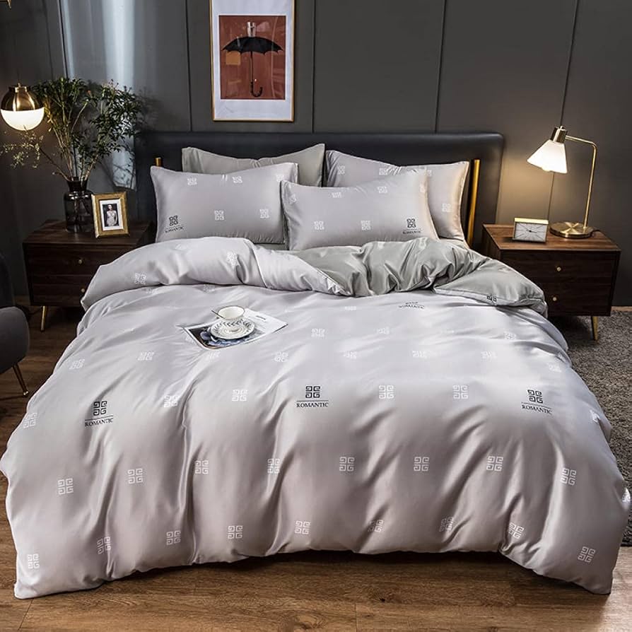 Amazon｜夏はアイスシルク4ピースウォッシュシルク寝具のセットです