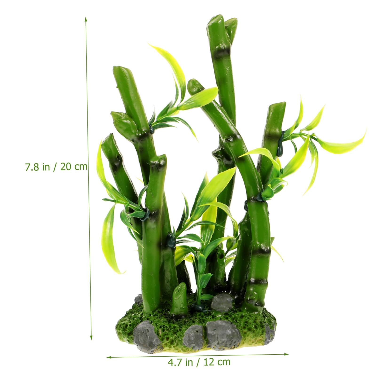 Kisangel 4 Piezas Decoración De Pecera Continuar Planta De Terrario De Reptiles Plantas De Acuario Flotantes Planta De Pecera Artificial Decoraciones De Acuario Árbol Falso Resina Green