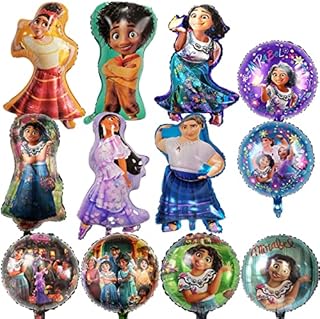 Encanto Balloons Party Supplies 11pcs Encanto Foil Balloon Magic Full House Theme Party Decorations Supplies Set for Kids Baby Shower Encanto Balloons Party Supplies