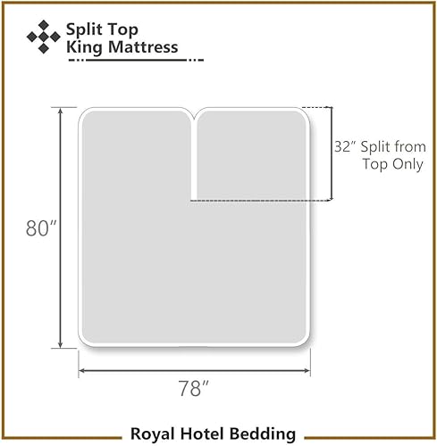 Miniatura 6 de Royal Hotel - Sábana de cama a rayas, 100% algodón, 600 hilos, bolsillo profundo