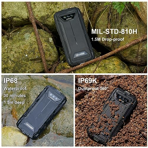 DOOGEE S41T (2025) Outdoor Handy Ohne Vertrag, 6300 mAh, 8GB RAM+64GB/ 1TB Erweiterbar ROM, Android...