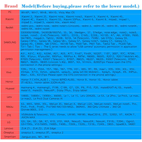 DECDEAL Endoscópio de lente de 6,5 MM 6 LED IP67 à prova d'água Fio de boroscópio de inspeção 5M Sn