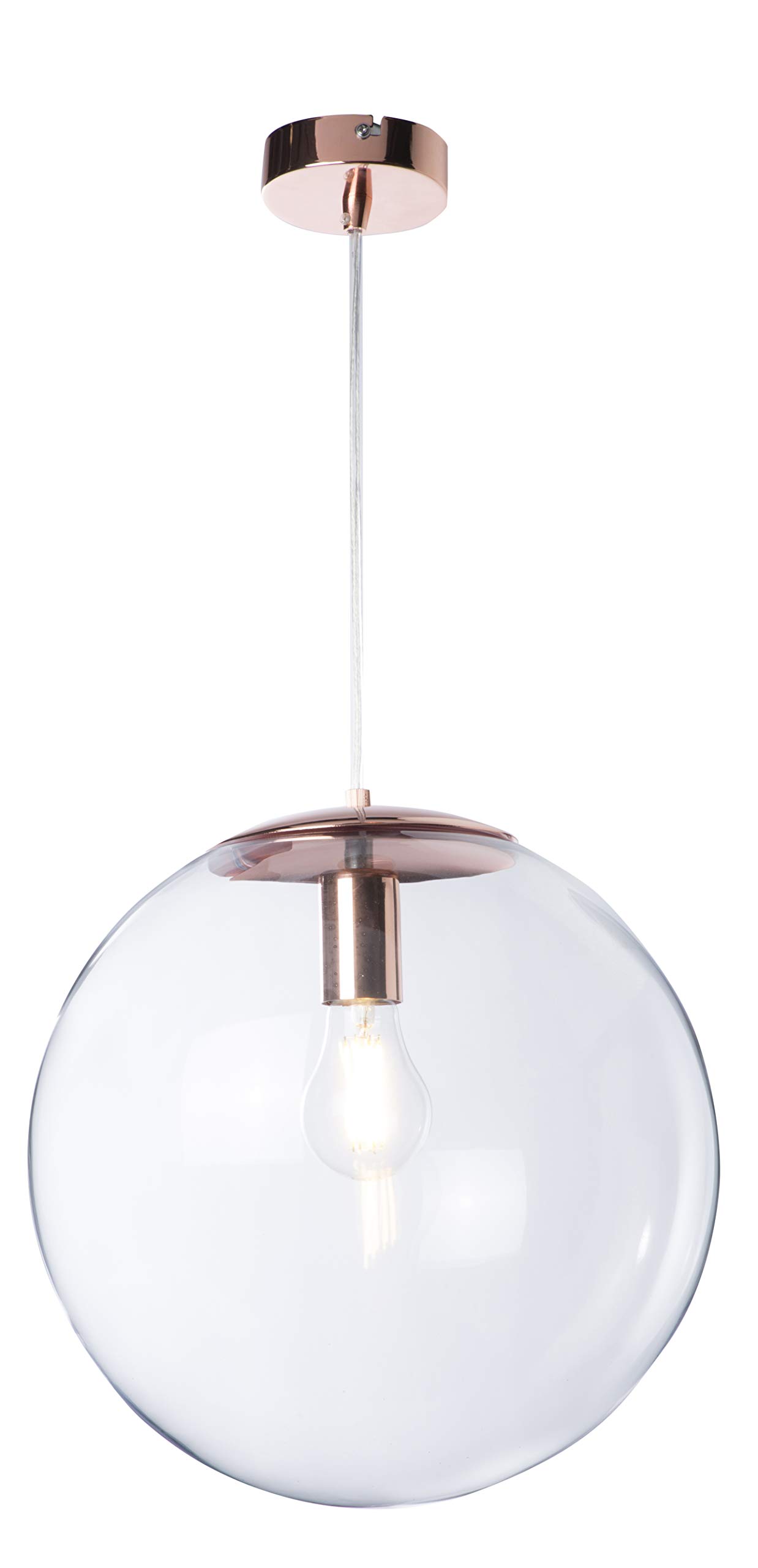 Lampa wisząca Globus miedź