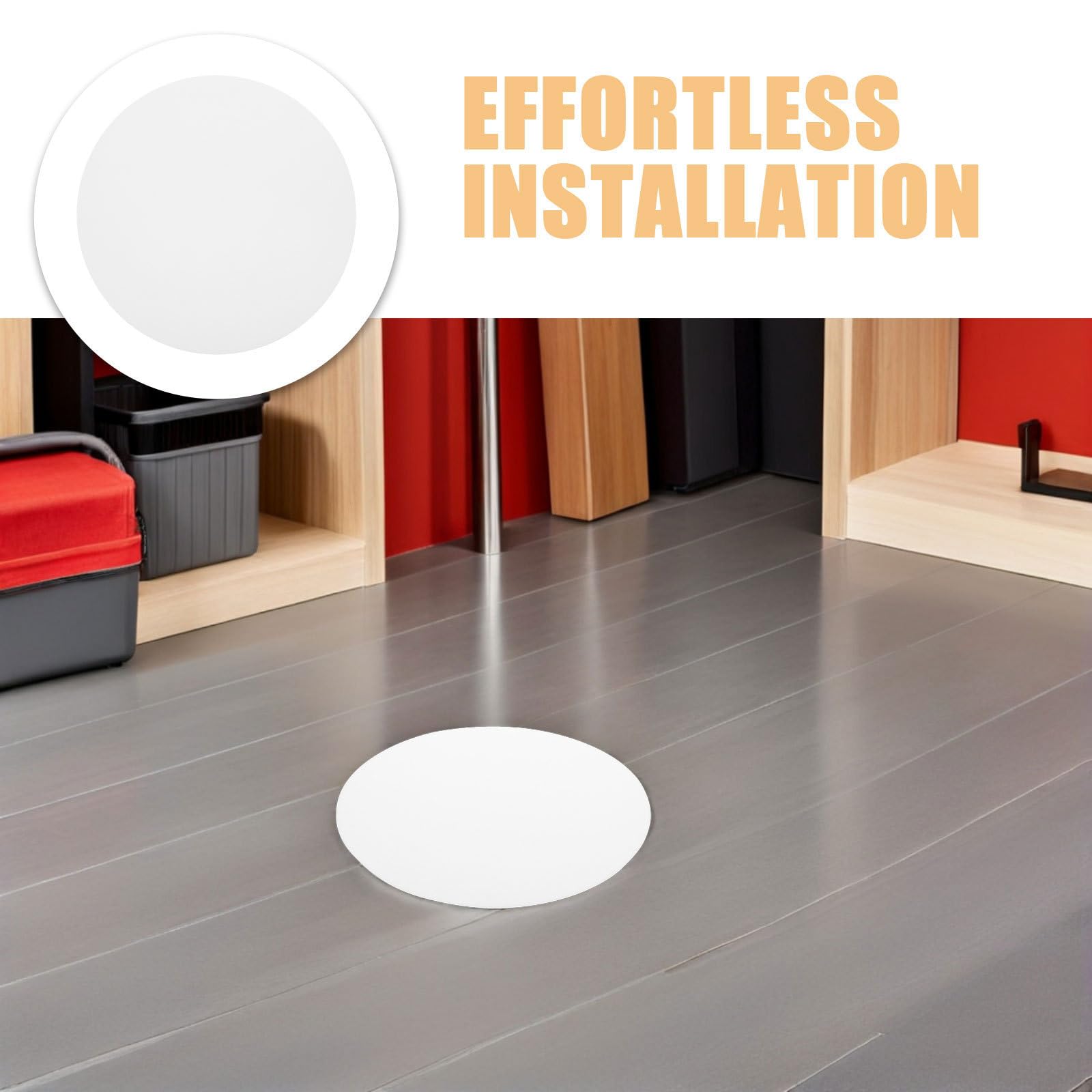 iplusmile Difusor de panel de luz circular acrílico 39,5 cm, 2 piezas con bordes redondeados, para dormitorios y salas de, fácil instalación y superficie translúcida