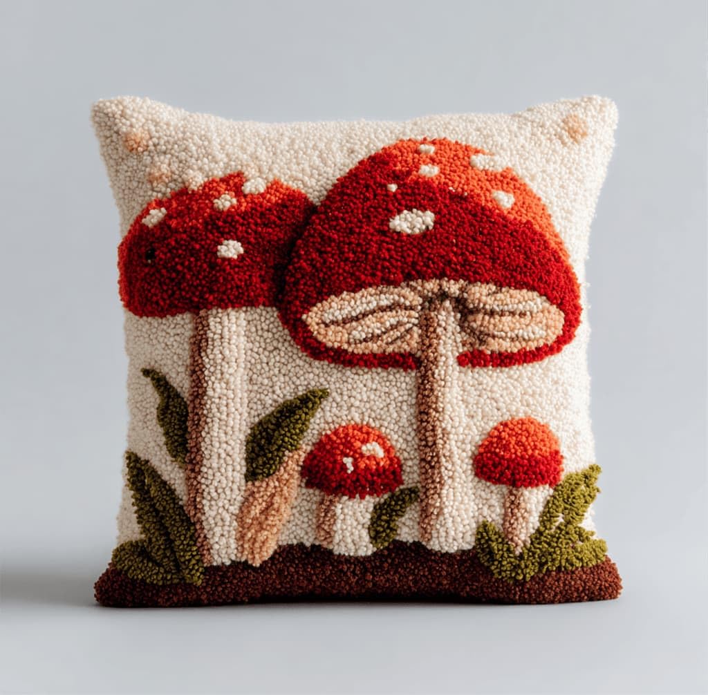 Kitquiver Latch Hook Rug Kits for Adults Mushrooms