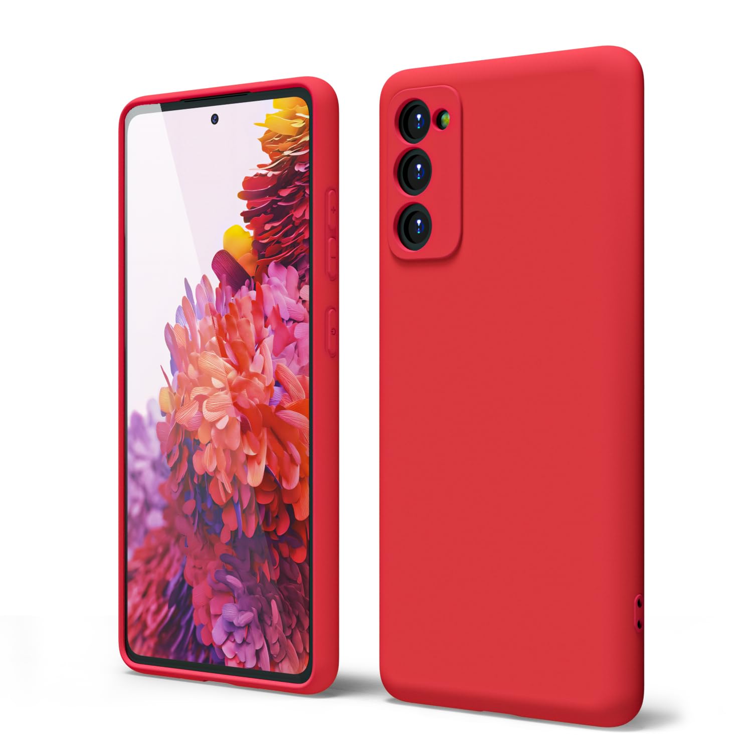 oakxco for Samsung Galaxy S24 Ultra Phone Case Liquid Silicone, Neon Bright Solid Color, Thin Slim Soft Rubber Gel Matte TPU Plain Simple Cover for Women Girl Cute, Hot Pink Fuchsia — view 27