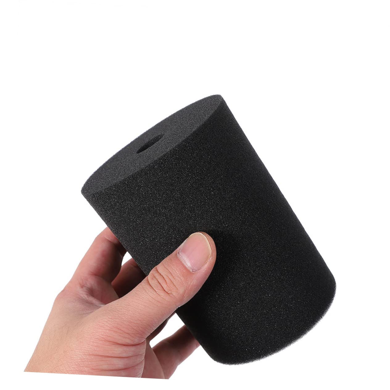 LALAFINA 6pcs Rotating Cylinder Sponge Inserts for Tumbler Cup Turner Black Kitchen Sponges