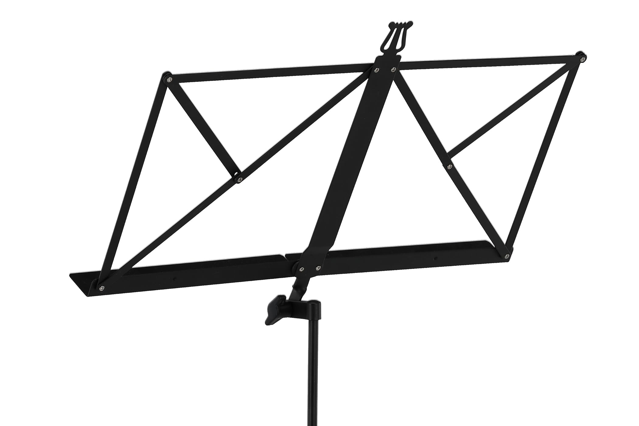 GEWA Leggio Nero - Regolabile In Altezza (63-125cm), Pieghevole, Peso 1.4kg - Per Musica E Lettura - Foto 6