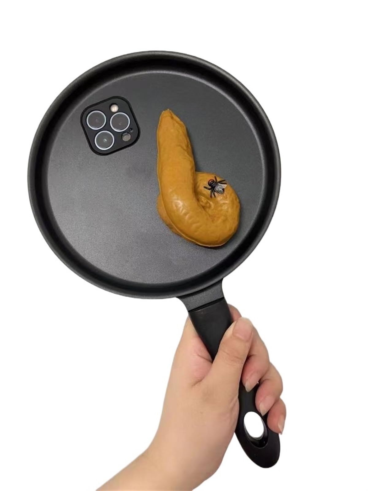 Frying Pan Phone Case, For Iphone 15 14 13 12 Mini 11 Pro Max XR X XS 7 8 Plus 3D Creative Funny Phone Cover (Color : Style 1, Size : For iphone 15)