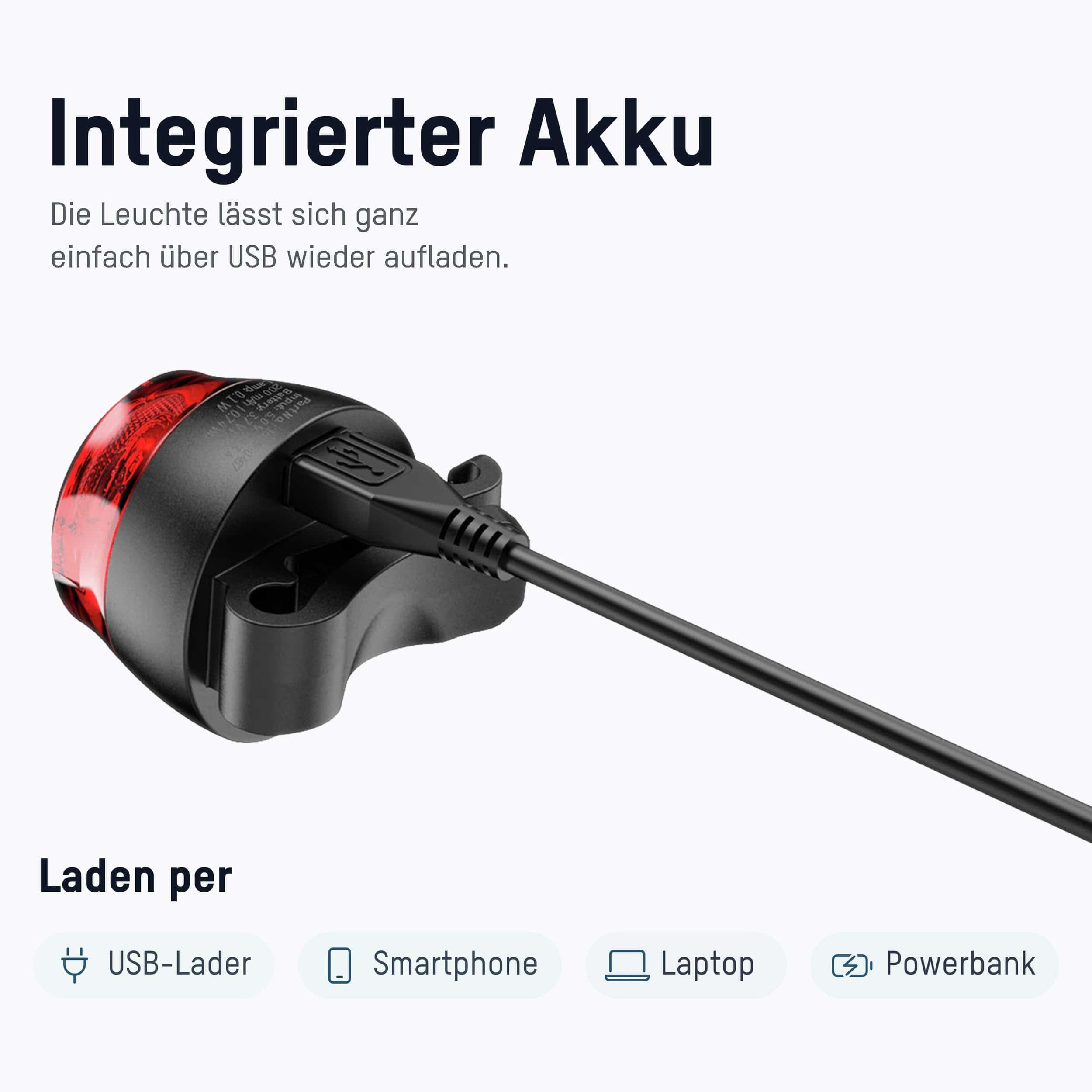 ANSMANN Zestaw świateł rowerowych StVZO