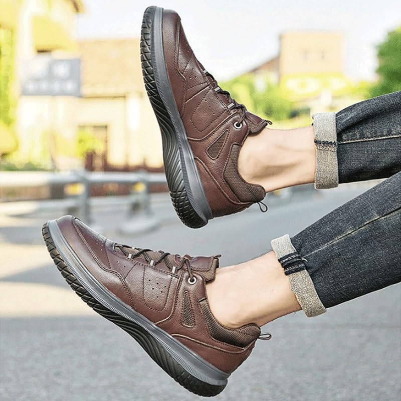 Men's Dress Sneakers Casual Oxford Lace Up Formal Shoes Breathable Lace Up Shoes Business Shoes Fashion Running3