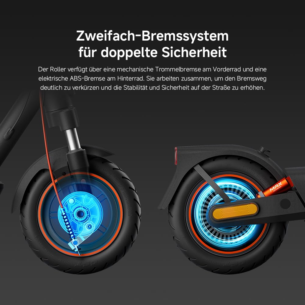 Xiaomi E-Scooter mit Straßenzulassung 4 Lite, 4 Ultra, 5 Elite, 5, 5 Pro, 5 Plus oder 5 Max (max 20km/h, bis zu 70km Reichweite und 25% Steigung, Luftreifen, Dual-Bremsen, Display, App)