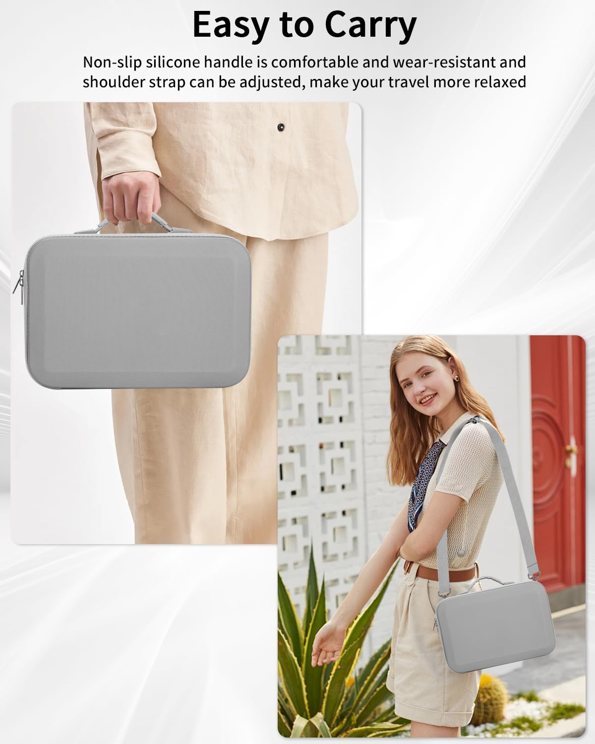 Sac de Rangement pour DJI Neo, Sacoche de Transport, Rigide Étui de Voyage pour DJI Neo, Radiocommande RC-N3 et Accessoires, Gris